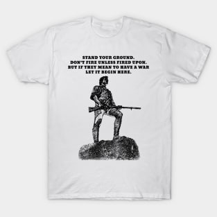 Stand Your Ground (Large Dark Design) T-Shirt